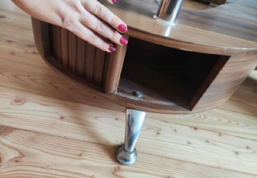 Ława duża szkło brąz