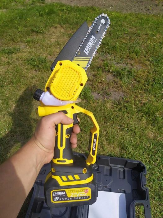 Piła Łańcuchowa Akumulatorowa Pro Pilarka 6" 2 Aku+Walizka Mocna Imoum