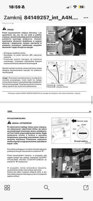 Case 1850K spycharka gąsienicowa instrukcja DTR dla operatora UDT PL