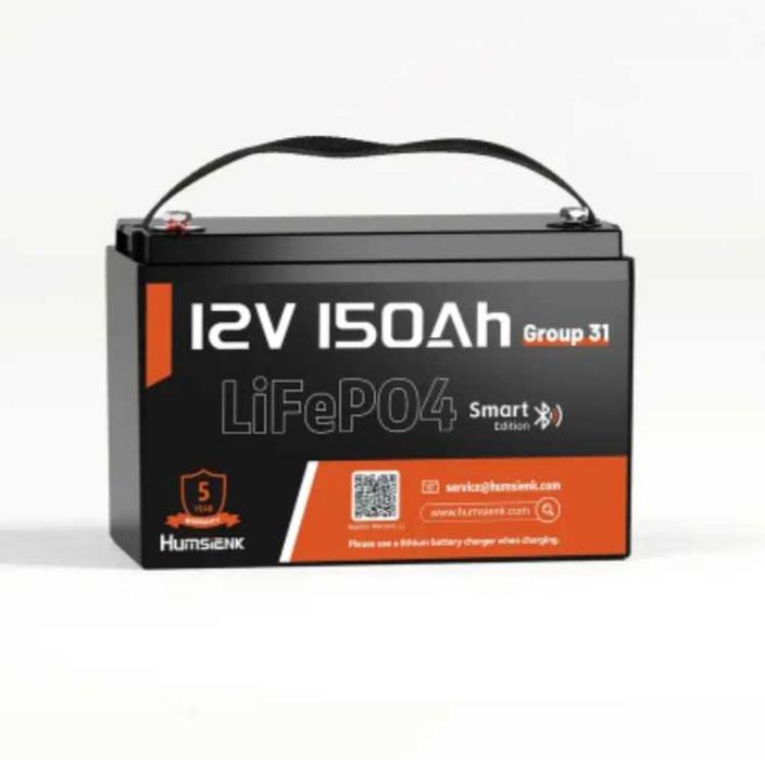 Bateria LiFePO4 Smart 12V 150Ah com BMS 110A – Nova na caixa