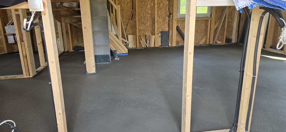 Posadzki Styrobeton, wylewki na ogrzewanie podłogowe, styrobeton