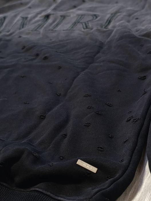 Худі Amiri Shotgun Distressed Black розмір M Нове з бірками