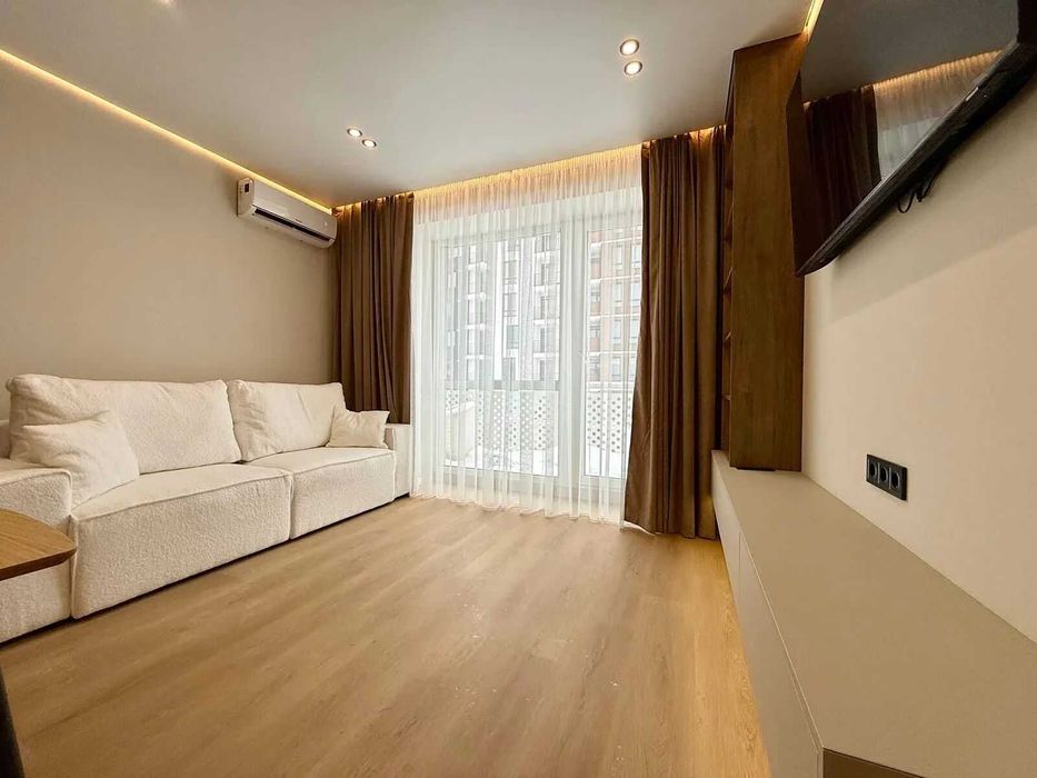 Стильна 1к квартира в ЖК Квартал Краківський з великим балконом.