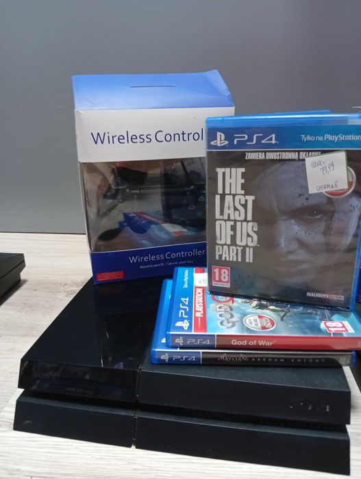 Konsola playstation 4 + pad + gry, zestaw do grania, Odbiór Tychy