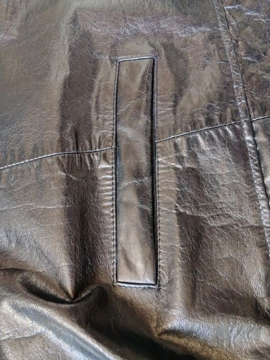 Чоловічий шкіряний плащ Inventief з натуральної шкіри