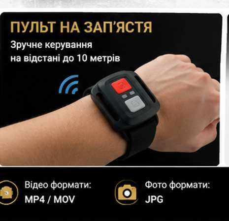 Екшн-камера 4K UltraHD відео Wi-Fi водонепроникна підводна ширококутна
