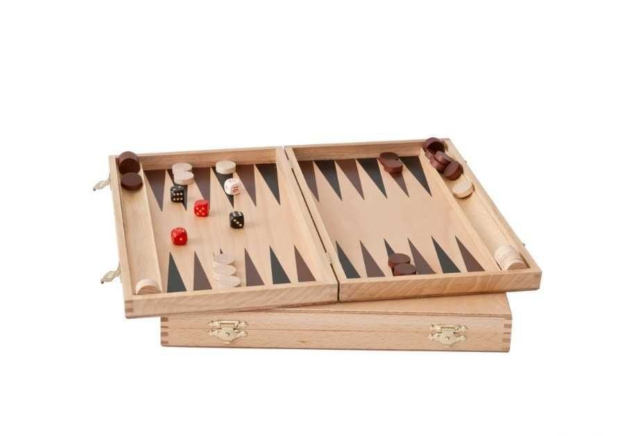 Prezent nardy gra planszowa backgammon tryktrak  28 cm komplet