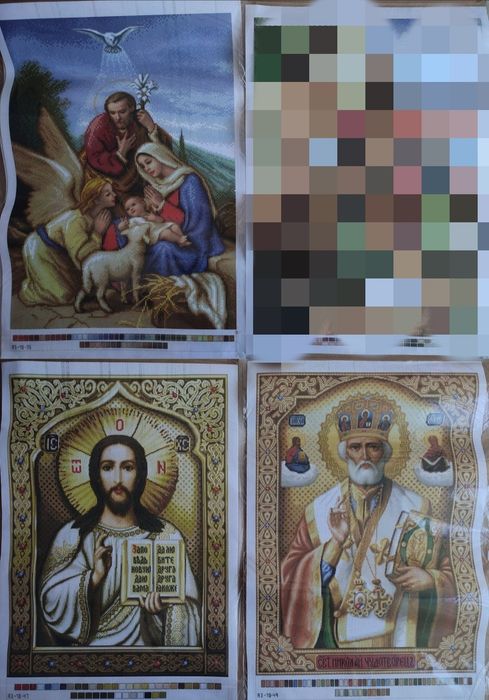 Канва , схеми / вишивка нитки, бісер..