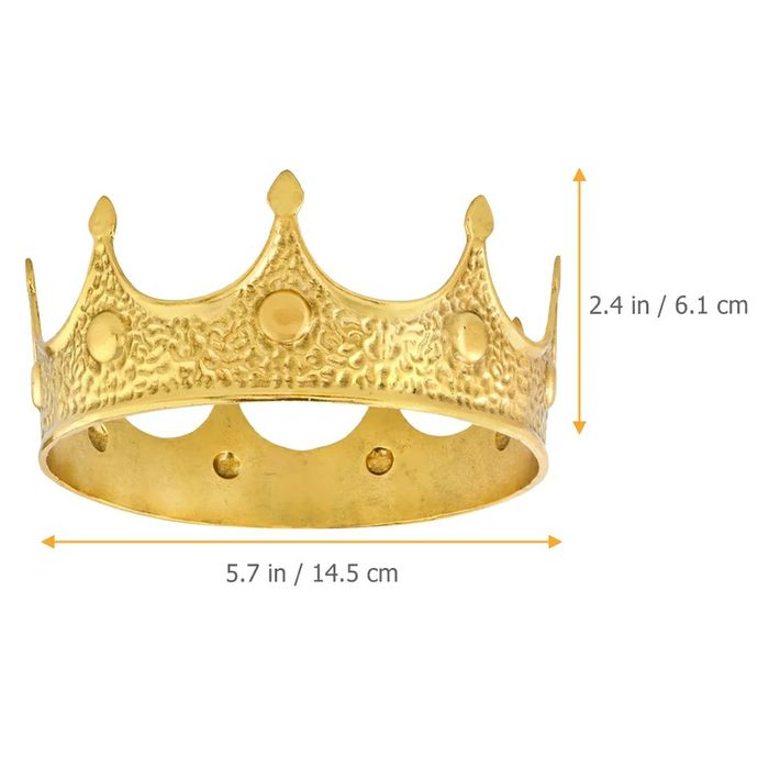 Coroa de Rei Metálica