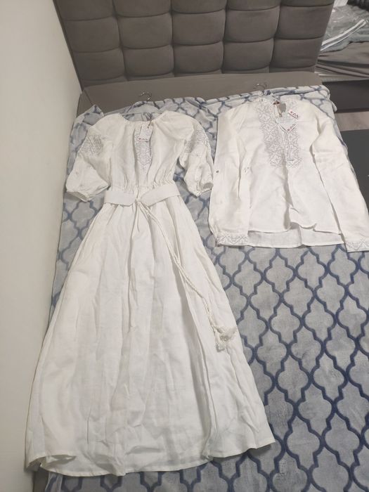 Весільний  випускний парний  комплект сукня вишиванка жіноча сукня