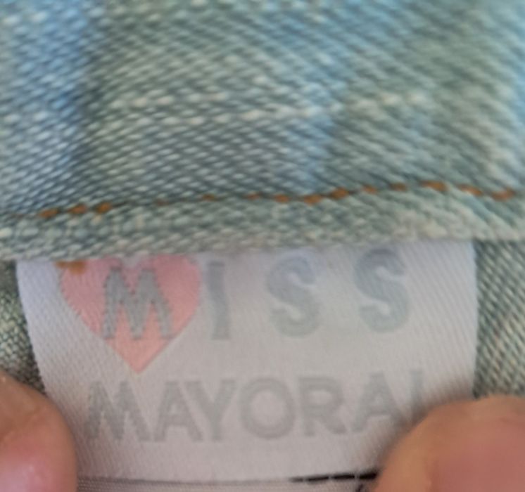 Conjunto Saia de Ganga Mayoral + Blusa Crop Lefties (Oferta da Blusa!)