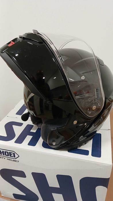 Capacete Shoei Neotec 3 Preto XS + SENA SRL3 (opcional) | Como Novo