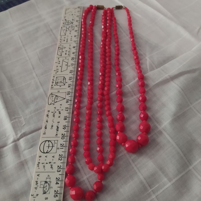 Винтажные сатиновые бусы