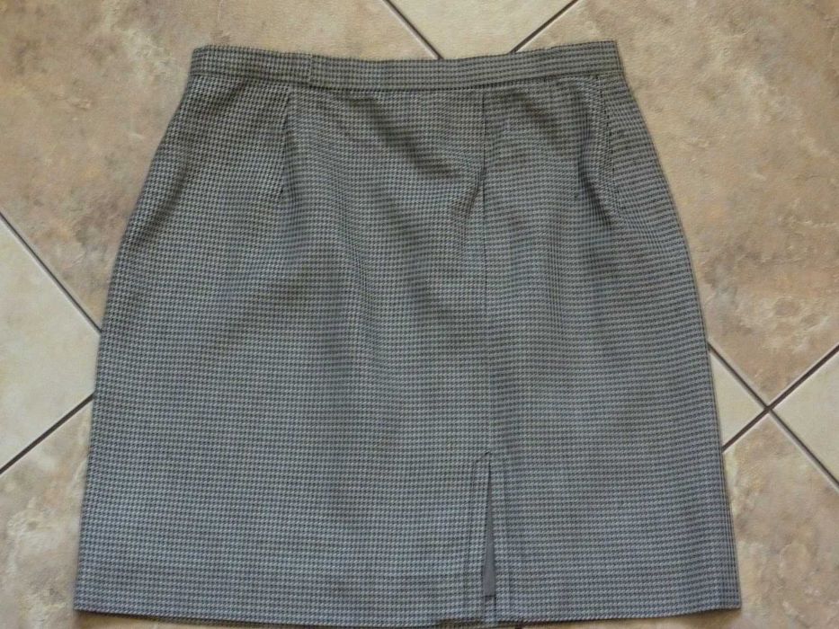 Prosta Mini Spódnica w Kratkę pepitka S/ 36 sexi