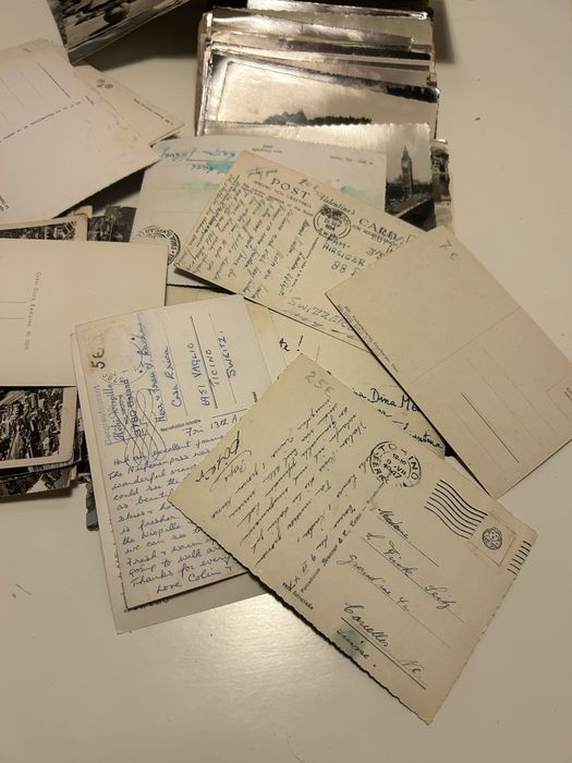 Lote de 600 Postais antigos Europa anos 50 e 60