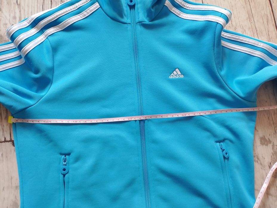 Błękitna bluza Adidas r. M