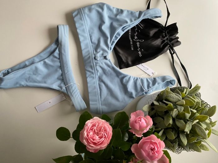 Kira Swim Bikini komplet pastelowy USA wysoki stan