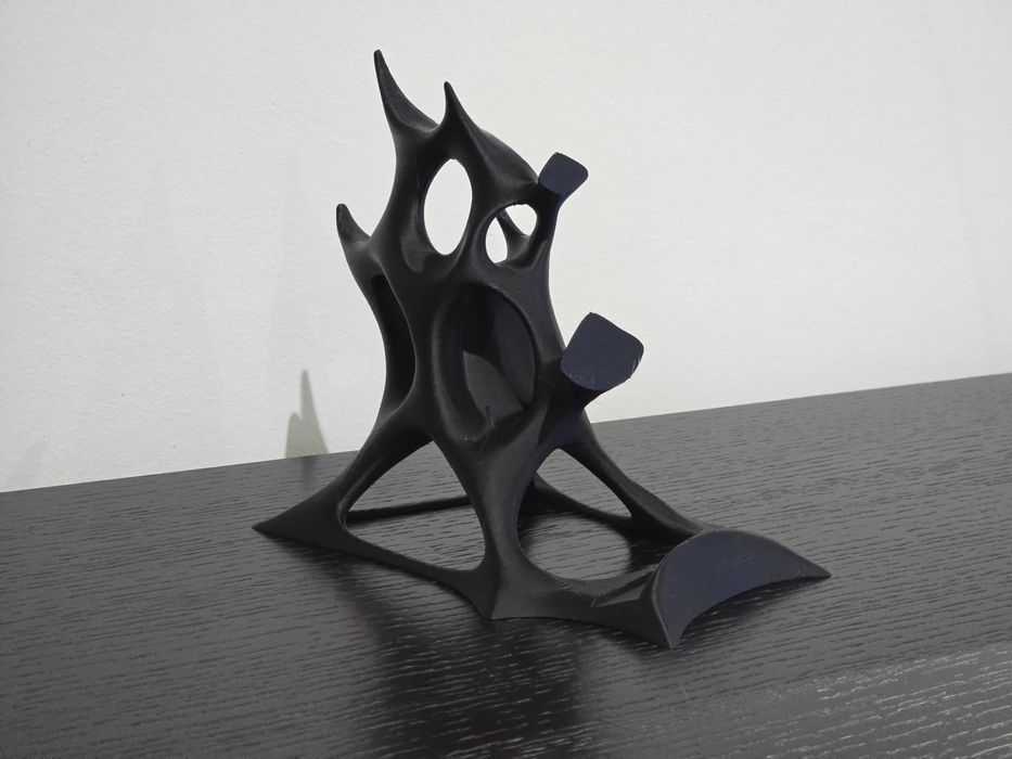 Suporte Telemóvel Orgânico Preto