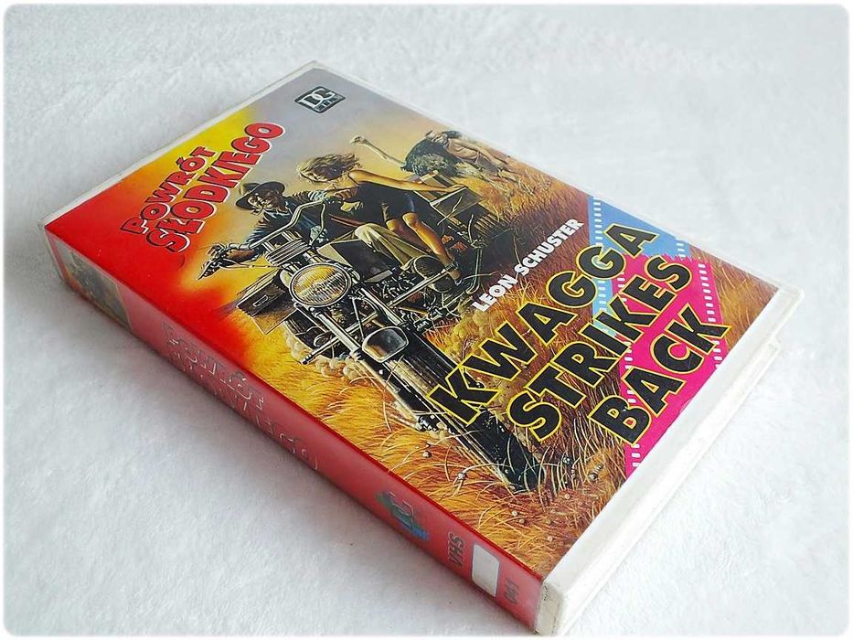 Kaseta VHS Powrót Słodkiego''Kwagga Strikes Back'' Film Video ORYGINAŁ