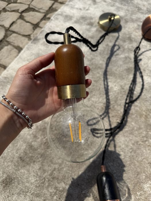 Candeeiros suspensos com lampada incluida