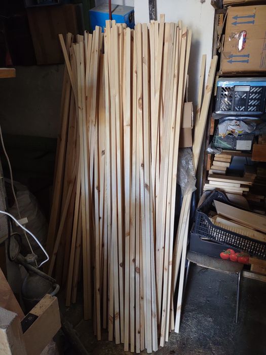 Listwy listewki sosnowe