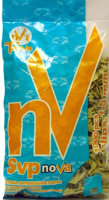Система вирівнювання плитки  СВП Tnova Nova 1,5 мм 1000 шт./уп
