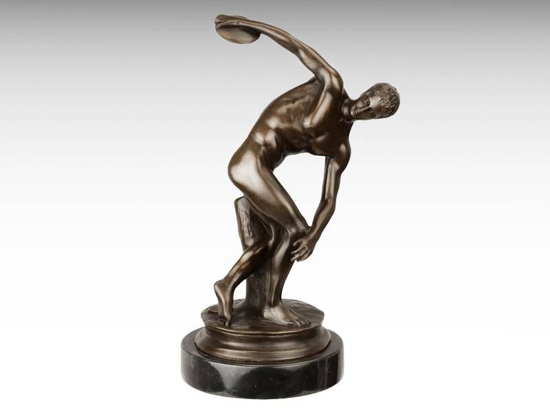 Escultura de bronze - Lançador de disco Myron