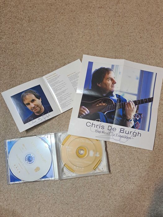 Limited Gold Edition CD+DVD Chris de Burgh The road to freedom ,plakat
