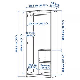 Szafa IKEA BRIMNES 2 i 3-drzwiowa BIAŁA | Lodówka | Toster | Kraków