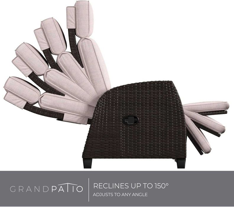 Nowy regulowany fotel ogrodowy / leżak / Grand Patio !A3346!