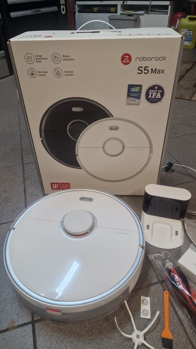 Roborock S5 Max.Z mopem. Ładny stan + zapasowe części.