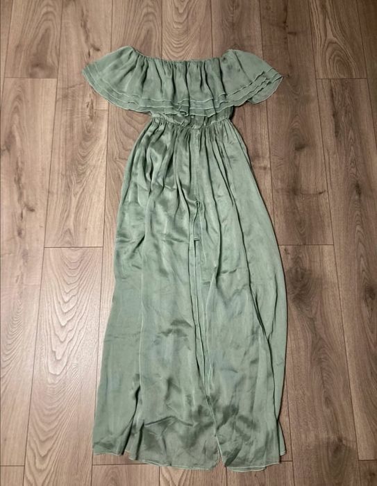 Lou shantii shanti zielona khaki hiszpanka maxi