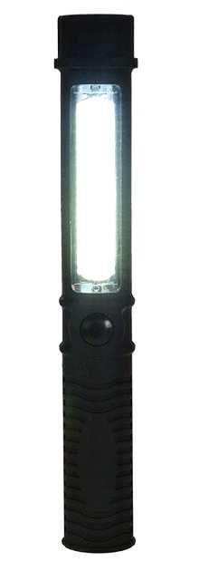 Ліхтарик ручний на батарейках 2 режими роботи LED+COB з магнітом