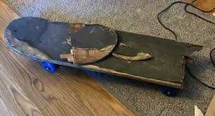Broken skateboard