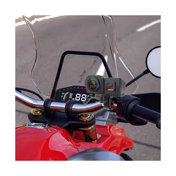 Carregador USB para moto QC3.0 PD 60W