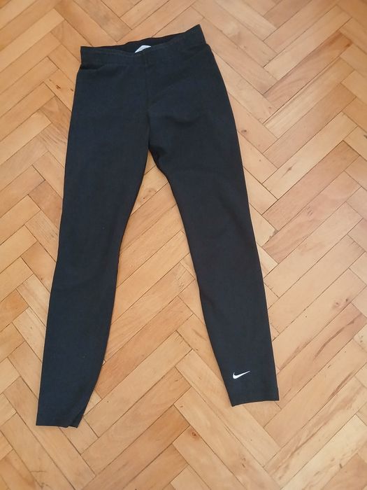 Czarne getry  S  61% bawełna  Nike