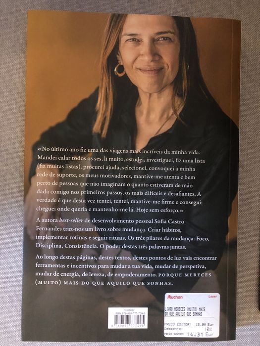 Livro: Mereces (muito) mais do que aquilo que sonhas - de Sofia Fernan