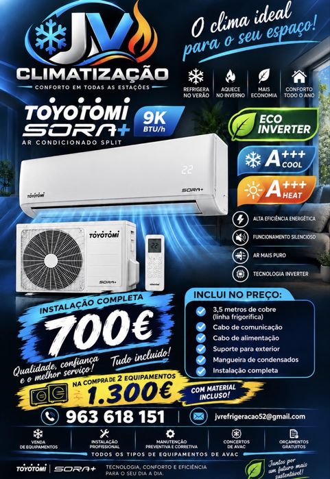 Ar condicionado novo