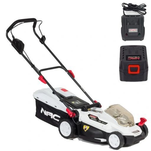 kosiarka akumulatorowa silnik indukcyjny nac 18v 33cm bateria 4ah ładowarka