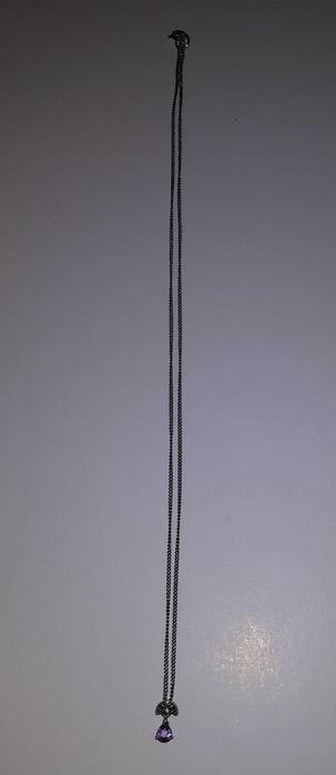 Naszyjnik łańcuszek wisiorek cyrkonia srebro 41 cm Apart W.Kruk