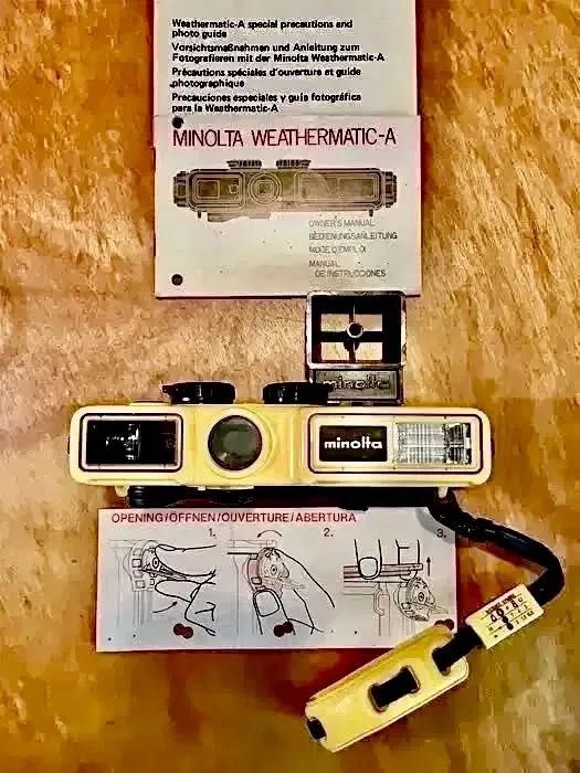 MINOLTA weathermatic A - subaquática - anos 80