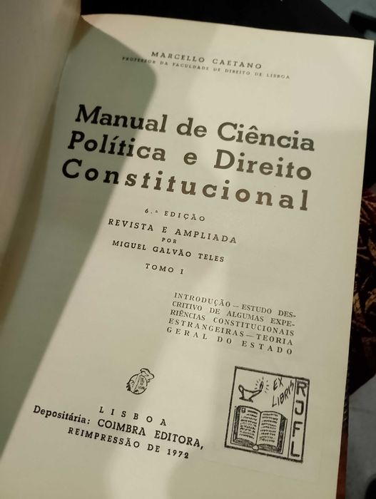 Ciência Política e Direito Constitucional(Vol. 1 e 2)-Marcello Caetano