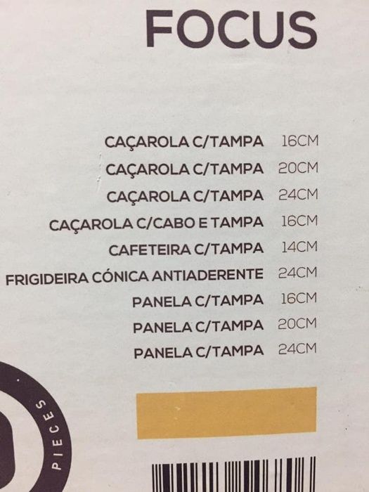 Trem de cozinha Inox - 9 peças - Silampos - Produto em LOJA