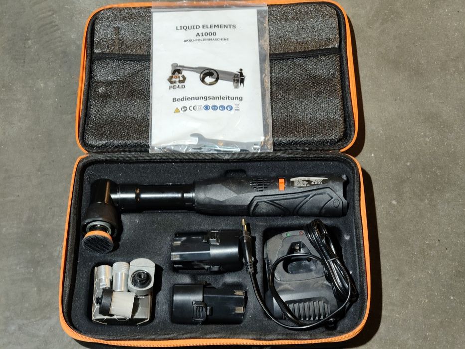 Mini Polerka Akumulatorowa Liquid Elements A1000 – Zestaw Kompletny