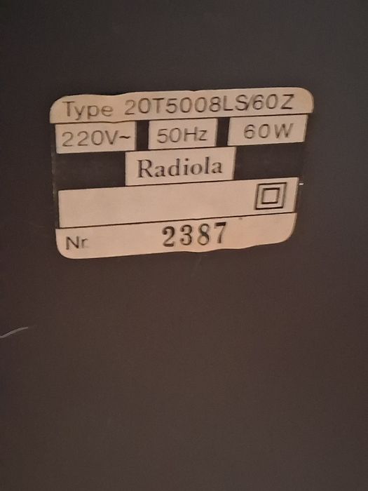 Tv vintage  Radiola