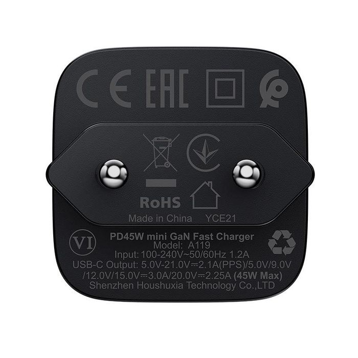зарядка ACEFAST A119 45W GaN PPS! USB-C швидка