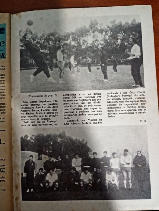 Portugal Mundial de 1966 Eusébio revista rara