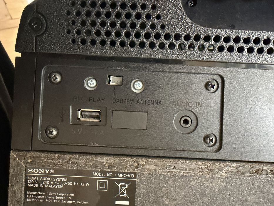 Głośnik przenośny Sony MHC-V13 czarny 150 W