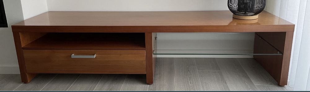 Móvel sala de estar + prateleira de madeira