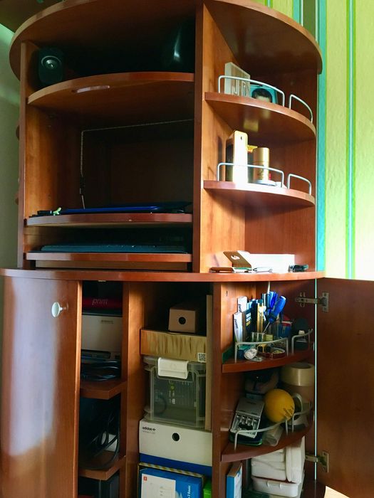 Cherry Wood Writing Desk, Ideal for PC Computer64564345196674122